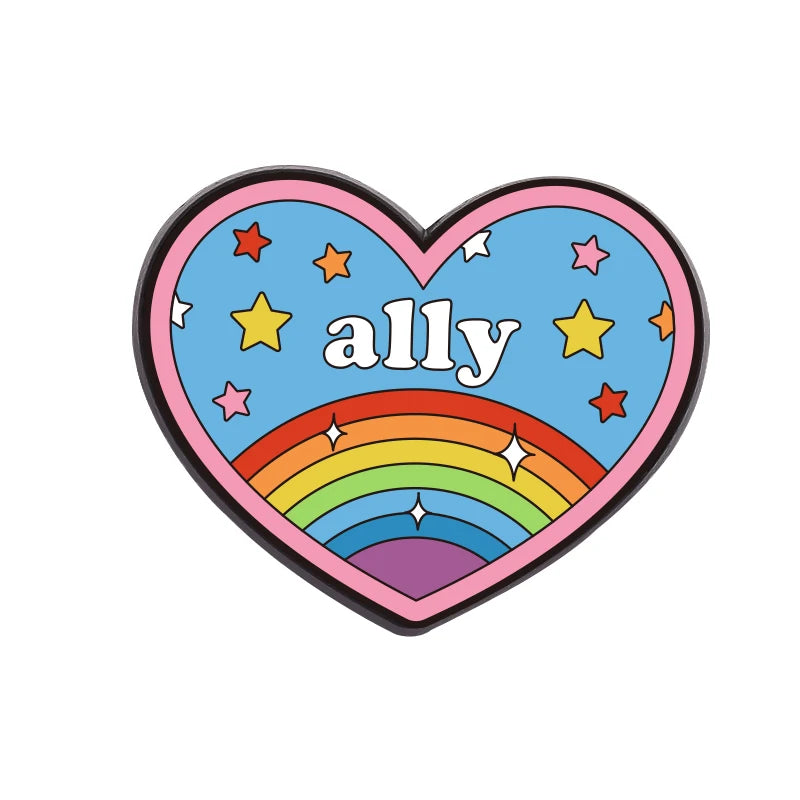 Funny Quote Enamel Pins Positive Saying Pop Music Rock Band LGBT Rainbow Brooches Lapel Badge Funny Jewelry Gifts for Friends Quick Pick Grocers